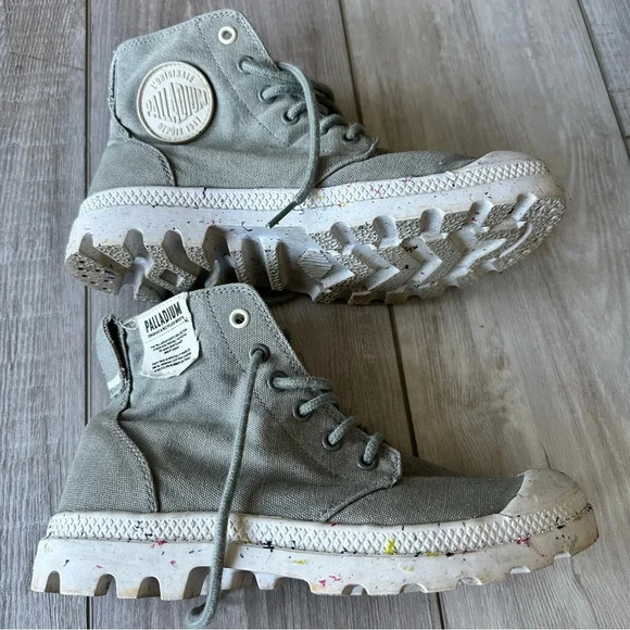 Palladium x Free People Earth Collection Hi Ankle Combat Boots Confetti - Picture 1 of 8